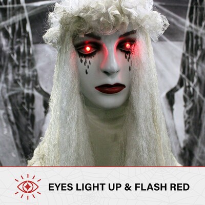 Haunted Hill Farm Life-Size Animatronic Ghost Bride (HHLADY-2FLSA)