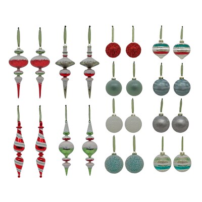 National Tree Company 24 Piece HGTV Home Collection Nostalgic Traditions Ornaments (AH63-NT24220111)