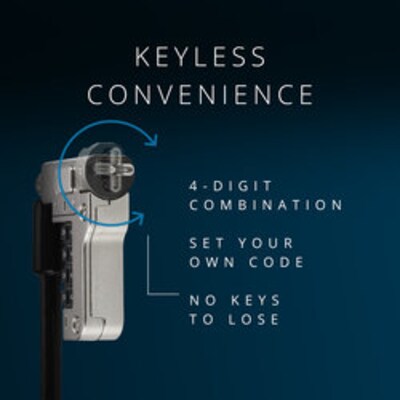 Kensington PortLock Combination Laptop Lock for Specialized USB-C Lock Slots (K64549WW)