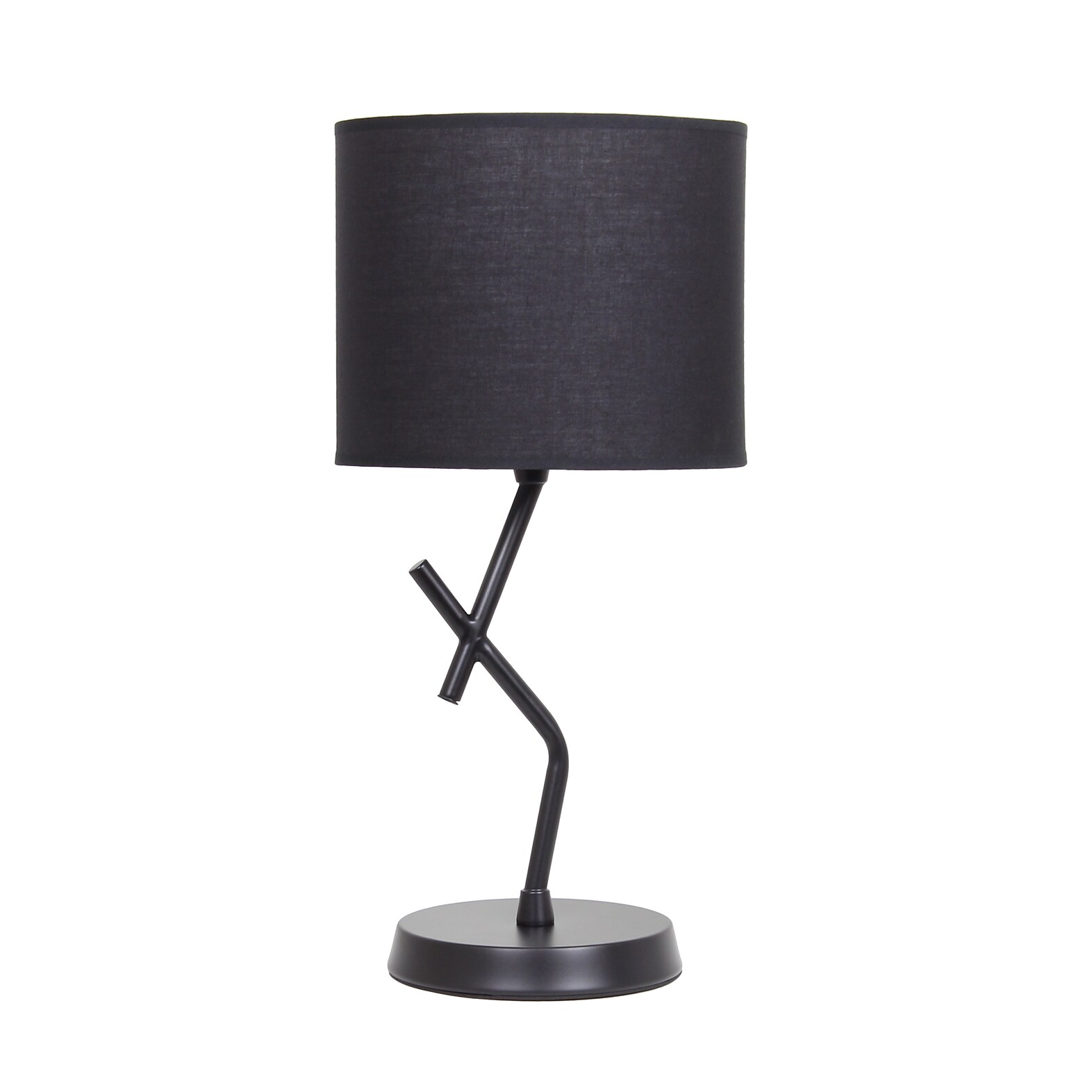 Simple Designs Abstract 17.13 LED Table Lamp, Black (LT1172-BLK)
