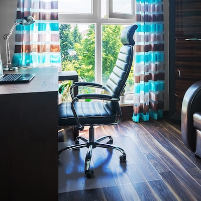 Floortex Cleartex Ultimat Hard Floor Chair Mat, 48 x 53, Clear, Polycarbonate  (1213419ER)