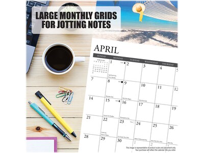 2024 Willow Creek Big Day 12" x 12" Monthly Wall Calendar, White/Black (32459)