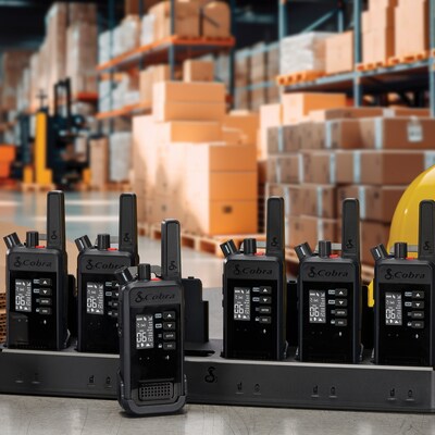 Cobra Performa 450 2-Way Handheld Business Radio with LCD Screen, Black, 6/Pack (0190016-2)