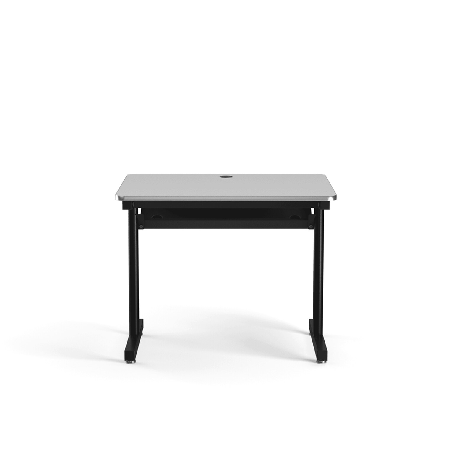VersaDesk 36W Basic Computer Table, White/Black (BCT3630-BW)