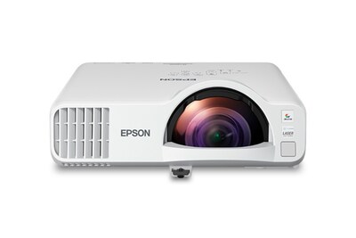 Epson PowerLite L210SF Wireless 3LCD Short Throw Lamp-Free Laser Display Projector, White (V11HA75020)