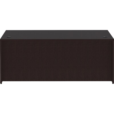 Lorell Essentials Series 70.9" W Desk Shell, Espresso (LLR18211)