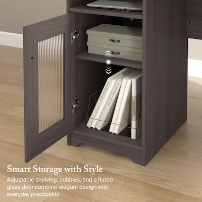 Bush Furniture Cabot 60"W L Shaped Desk, Heather Gray (WC31730-03K)