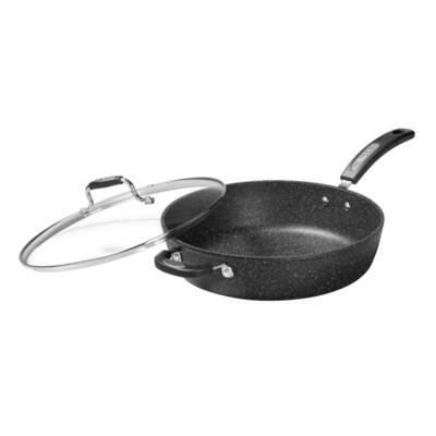 THE ROCK by Starfrit Aluminum 12 Frying Pan, Black (030907-004-0000)