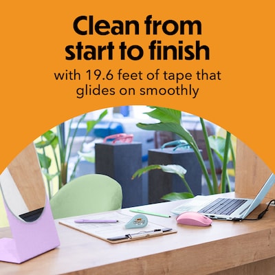 BIC Wite-Out Brand Mini Pastel Correction Tape, 6/Pack (WOTMAP6-WHI)