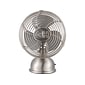 Good Housekeeping 5" Oscillating Desk Fan, 3-Speed, Silver (92512)