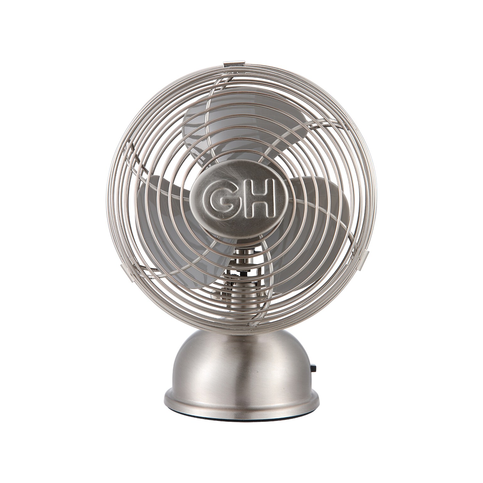 Good Housekeeping 5 Oscillating Desk Fan, 1-Speed, Silver (92512)