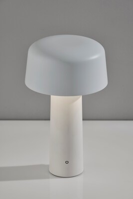 Adesso Lenny LED Table Lamp, White (4094-02)