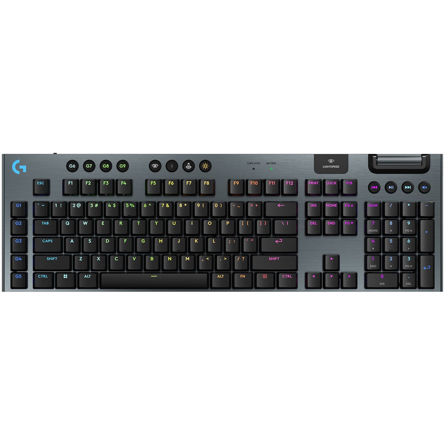Logitech G915 X LIGHTSPEED Wireless Gaming Mechanical Keyboard, Clicky Switches, Black (920-012704)