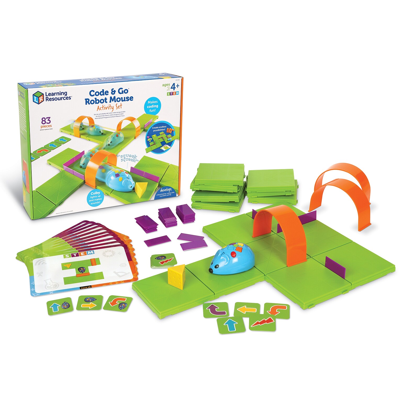Learning Resources Learning Essentials STEM Robot Mouse Coding Activity Set (LER2831)