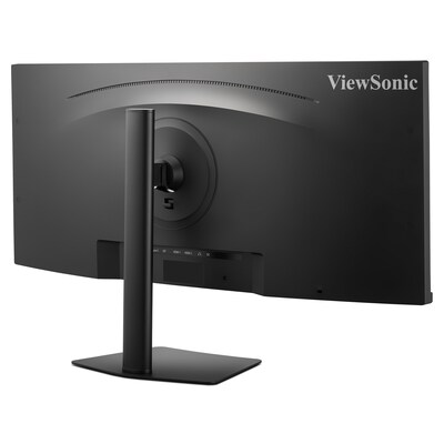 ViewSonic 34" Curved UWQHD 120Hz Monitor, Built-In Speaker, Universal Docking Station, Adjustable, HDR10, Black (VG3420C)