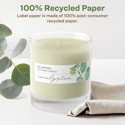 Avery EcoFriendly Laser/Inkjet Rectangle Multipurpose Labels, 1-3/4 x 7-3/4, White, 50/Pack (94232