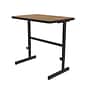 Correll 24"W Rectangular Adjstable Standing Desk, Medium Oak (CST2436TF-06)