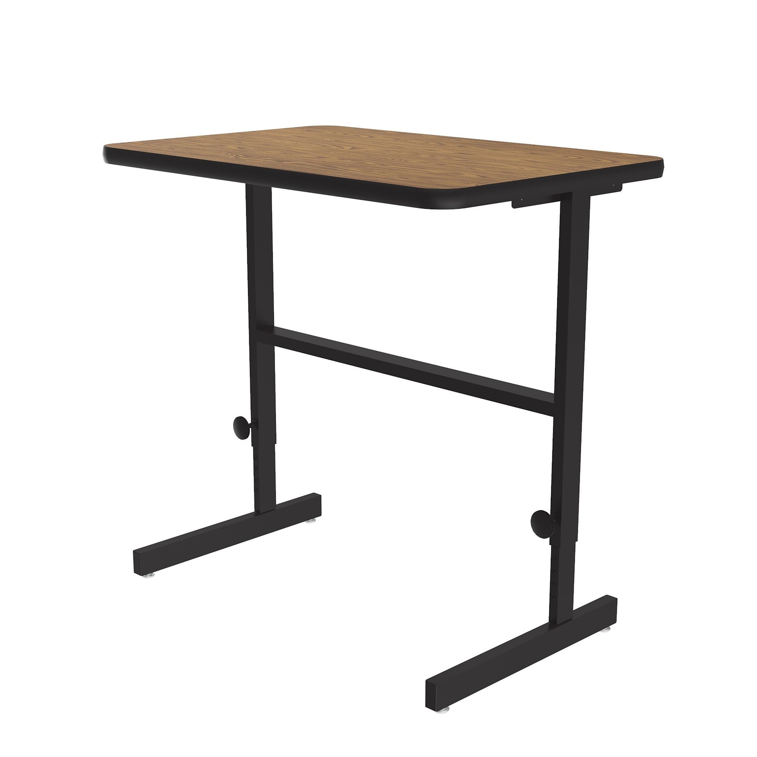 Correll 24W Rectangular Adjstable Standing Desk, Medium Oak (CST2436TF-06)