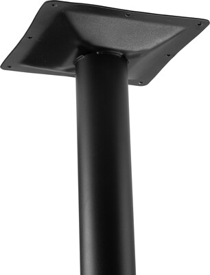 NPS CT Series 36" Round 36" Height Cafe Table, Round Base, Black Frame/Mahogany Top (CT13636RCPBTMMY)