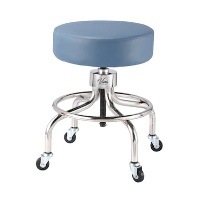 Viva Comfort Armless Vinyl Medical and Lab Stool, Blue (ADI910-02-BLU-MK)