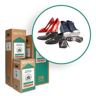 TerraCycle Cardboard Shoes and Footwear Zero Waste Box, 21 Gallon, Natural Kraft (CS104-M)