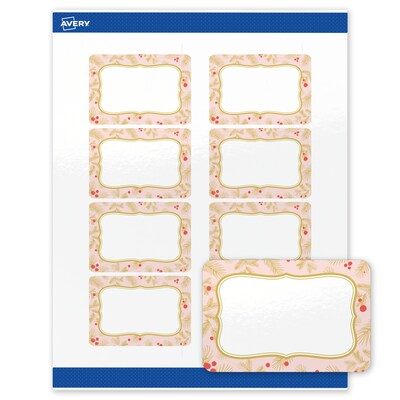 Avery Rectangle Multipurpose Labels, 2 x 3, White, 80/Pack (19479370478)