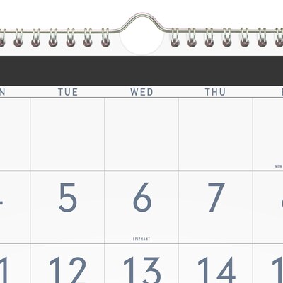 2027 AT-A-GLANCE Contemporary 12" x 27" Three-Month Wall Calendar, White/Black (PM11X-28-27)