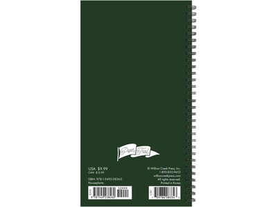 2023-2024 Willow Creek Houseplants 3.5 x 6.5 Academic Weekly & Monthly Planner, Paperboard Cover,