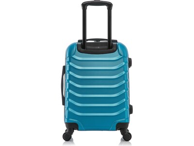InUSA Endurance 20" Hardside Carry-On Suitcase, 4-Wheeled Spinner, TSA Checkpoint Friendly, Teal (IUEND00S-TEA)