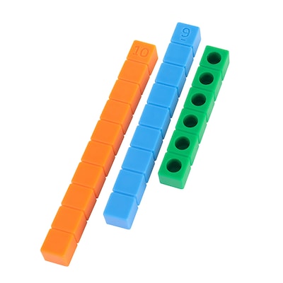 Miniland Math Rods Set, Multicolored, 40/Set (MLE95165)