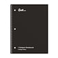 Quill Brand® 1-Subject Notebook, 8" x 10.5", College Ruled, 70 Sheets, Black (TR27499)