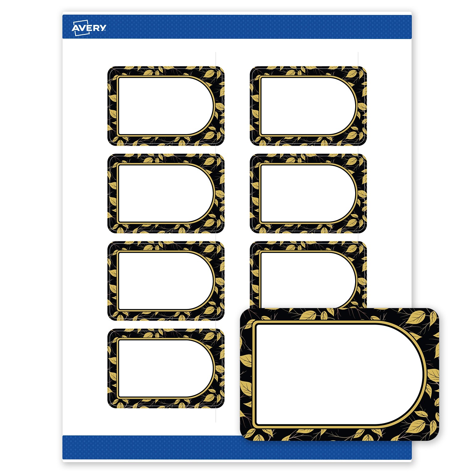 Avery Rectangle Laser/Inkjet Multipurpose Labels, 2 x 3, White, 80/Pack (19479370837)