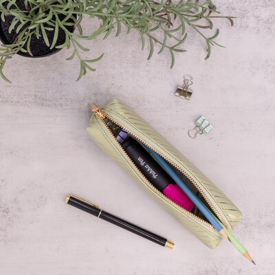 Pukka Pad Zipper Pencil Case, Green, 3/Bundle (PUK9981GNHZE-3)