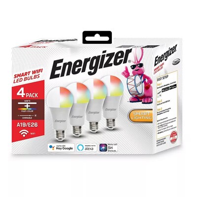 Energizer Smart RGB+Single White LED Light Bulb - (4 Pack)