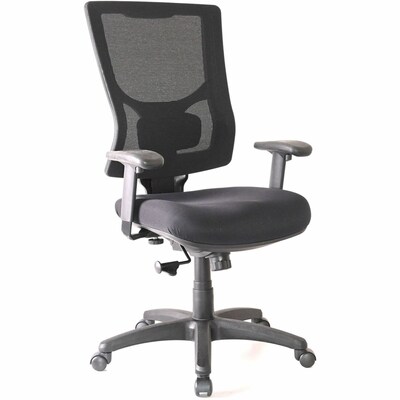 Lorell Conjure Ergonomic Fabric Swivel Executive Chair, Black (LLR62018)