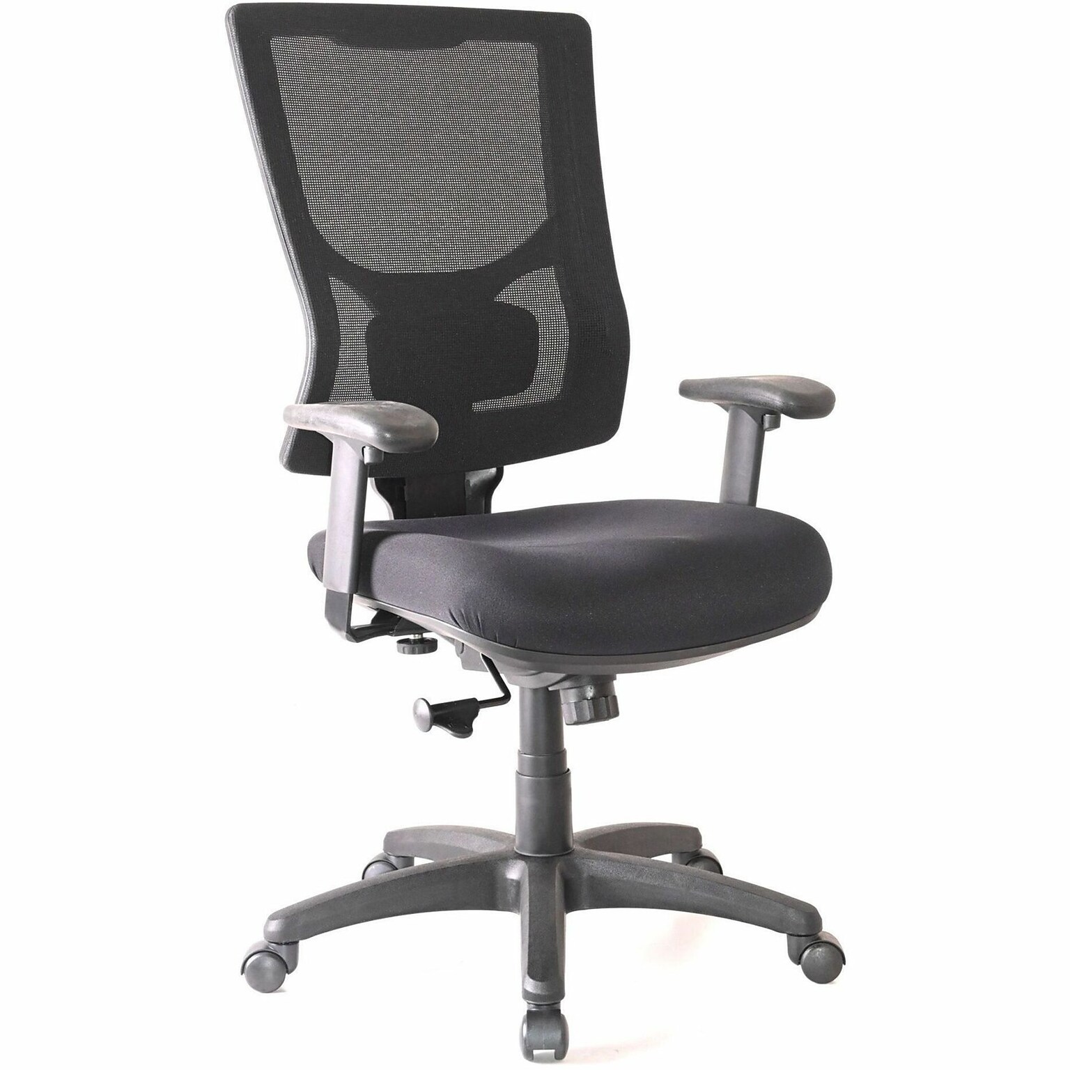 Lorell Conjure Ergonomic Fabric Swivel Executive Chair, Black (LLR62018)
