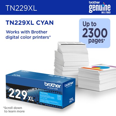 Brother TN229XLC Cyan High Yield Toner Cartridge