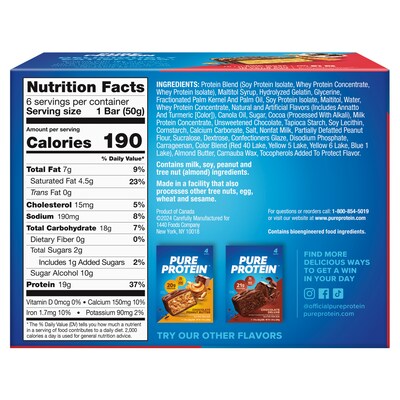 Pure Protein Gluten Free Sundae Cone Protein Bar, 6 Bars/Box (100200458)