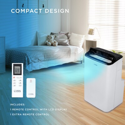 Commercial Cool 115-Volt 12,000 BTU (8,150 BTU DOE) Portable Air Conditioner, with Remote, White (CCP8JW)
