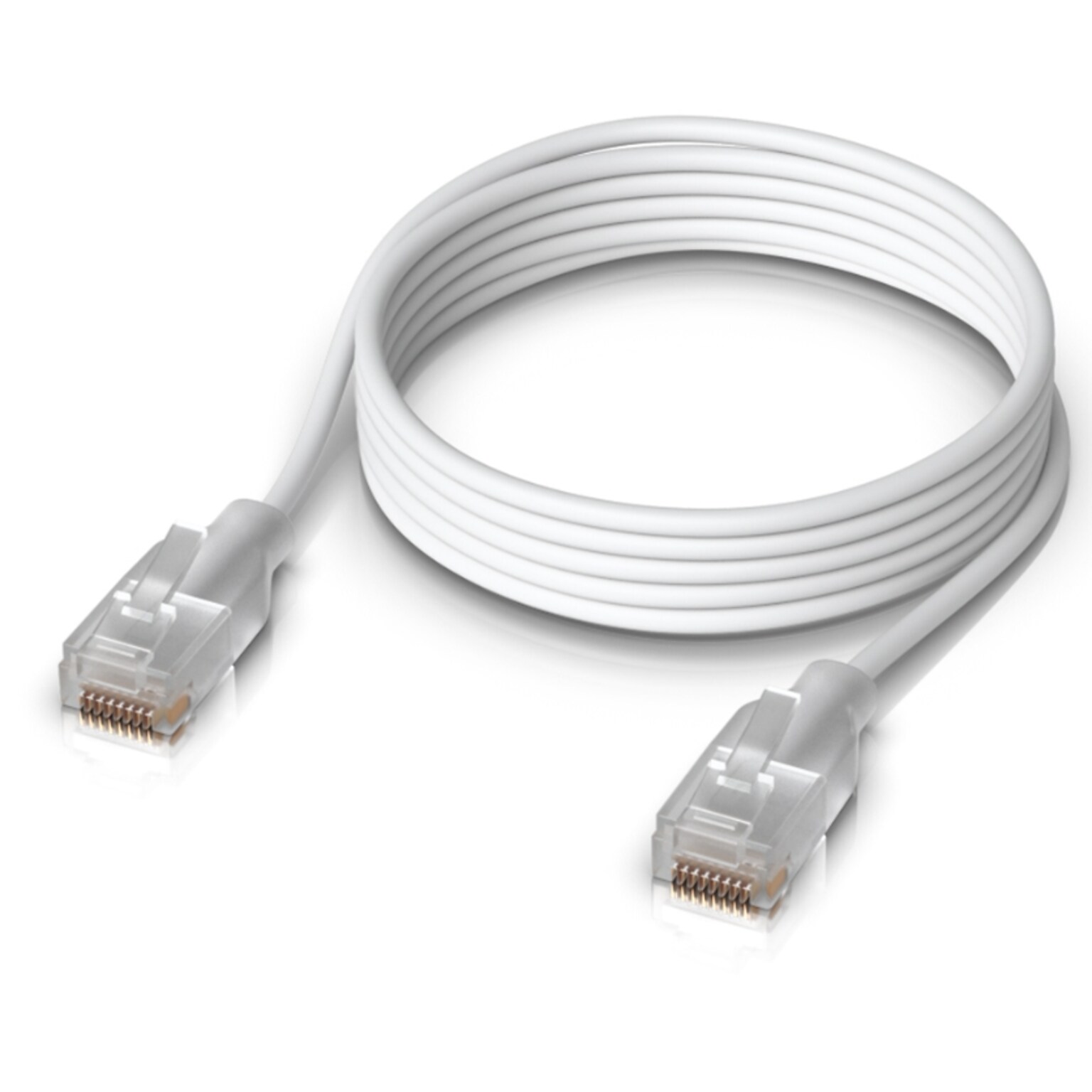 Ubiquiti UniFi 3.28 ft. CAT-6a Ethernet Cable, 32AWG, White (UACC-Cable-Patch-EL-1M-W)