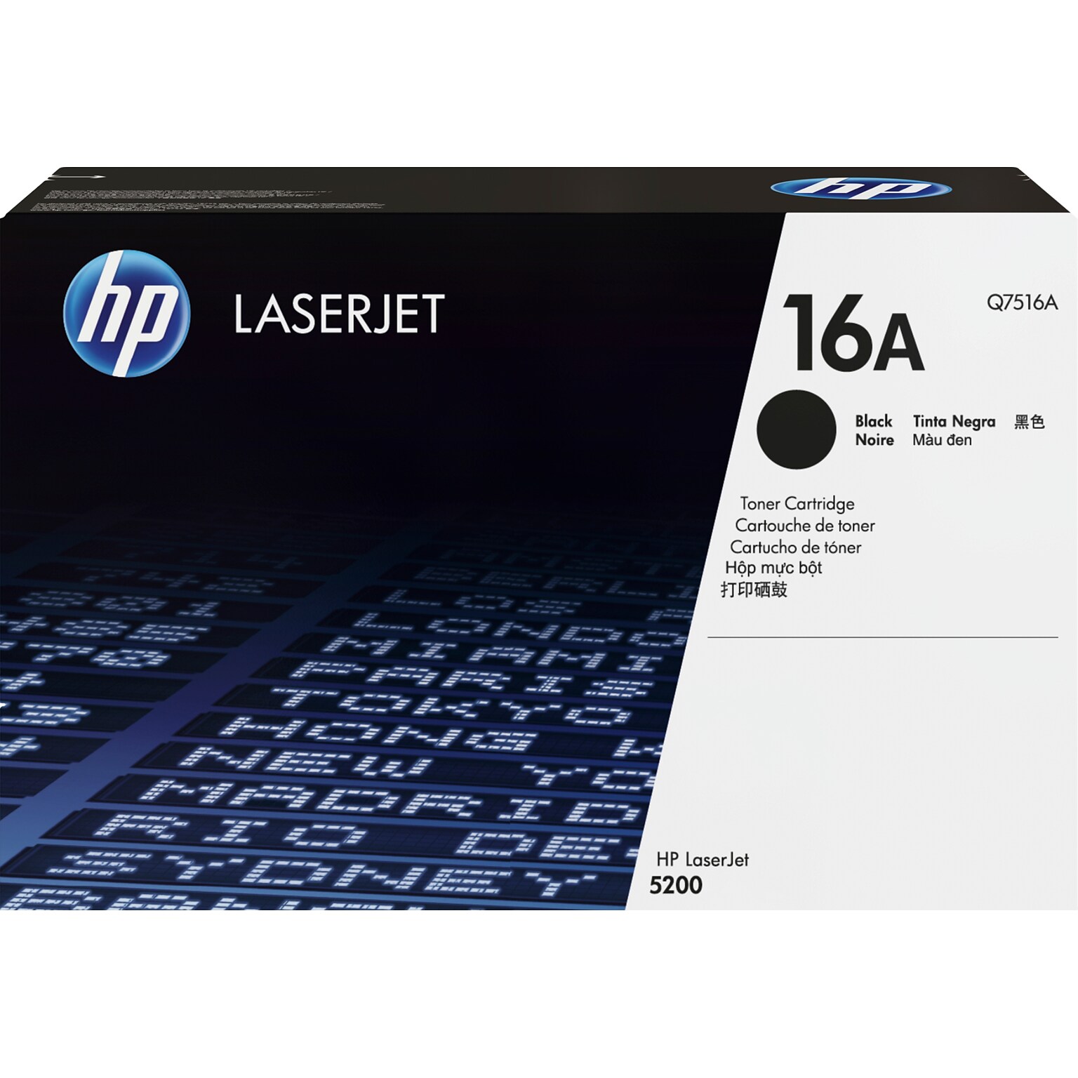 HP 16A Black Standard Yield Toner Cartridge, Prints Up to 12,000 pages (Q7516A)