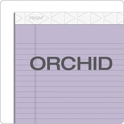 TOPS Prism+ Legal Notepads, 5" x 8", Narrow Ruled, Orchid, 50 Sheets/Pad, 12 Pads/Pack (63040)