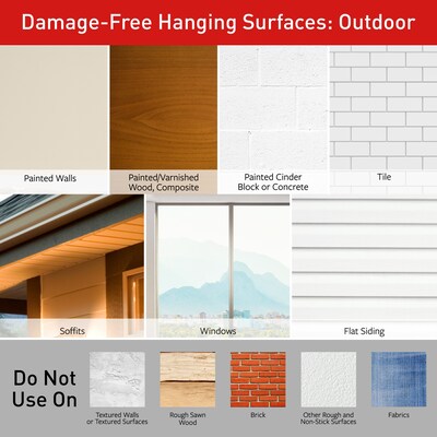 Command™ Outdoor Light Clips, Clear, 16 Clips (17017CLR-AWES)