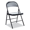 Alera® Metal Office Folding Chair, Black, 4/Carton (ALECA941)