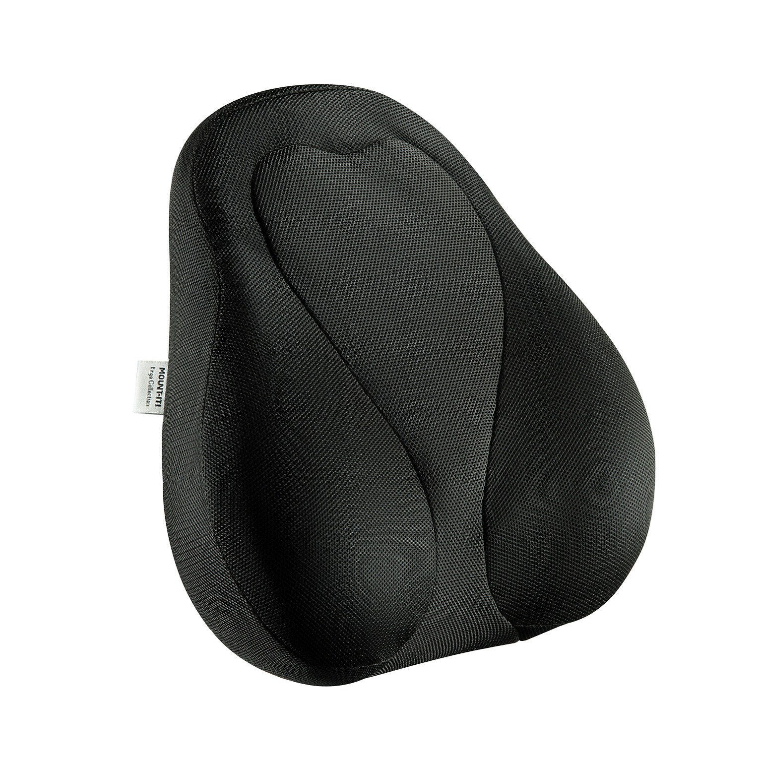 Mount-It! Ergo Collection Memory Foam Curved Back Support, Black (MI-1105)