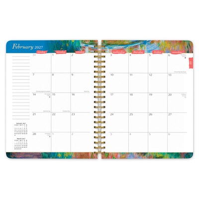 2027 BrownTrout Claude Monet 6.5" x 7.8" Calendar Year Weekly Standard Planner, Multicolor (9798330709335)