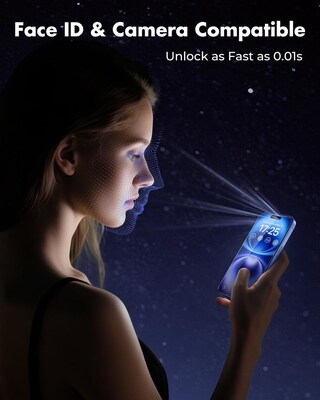 SaharaCase ZeroDamage Anti-Glare Tempered Glass Privacy Filter & Screen Protector for iPhone 17 Pro (ZD00181)