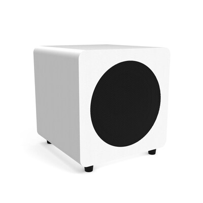 Kanto SUB8 KTSUB8VMW 300W Indoor Subwoofer Speaker, Matte White