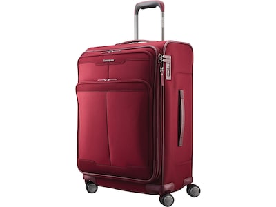 Samsonite Silhouette 17 27.5 Suitcase, 4-Wheeled Spinner, TSA Checkpoint Friendly, Merlot (139017-2