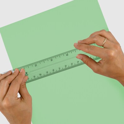 Westcott Shatterproof 6" Plastic Standard Ruler, Clear (45016))
